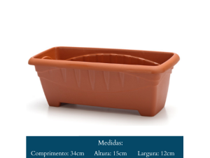 BALDE RETANGULAR M 3 L TERRA COTA 0310