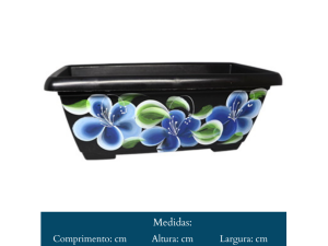 FLOREIRA GREGO ECO  6 LITROS  PRETA  DECORADA  301