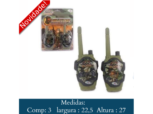 WALKITE  TALKITE  CAMUFLADO  2 PCS   WB6429