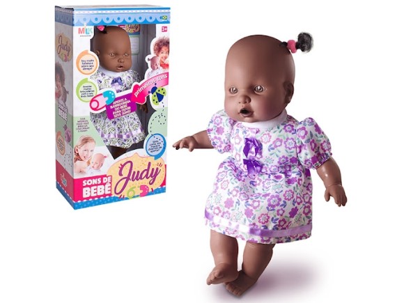 BONECA  JUDY  NEGRA  SONS  DE  BEBE  498