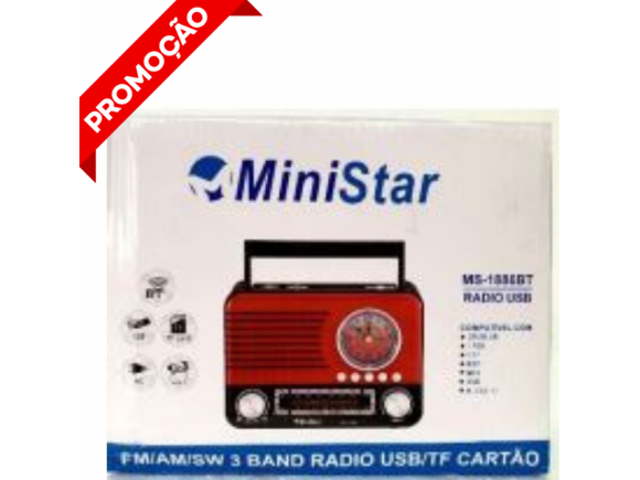 RADIO  PORTATIL  ENTRADA USB   MS-1886BT