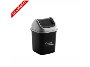 LIXEIRA QUAD. BASCULANTE 3,6L - BLACK STEEL REF 0561