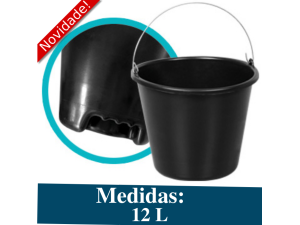 BALDE REFORÇADO PRETO 12 L  178
