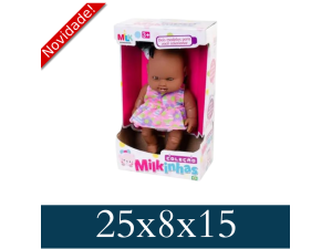 BONECA COLECAO MILKINHA NEGRA REF 477