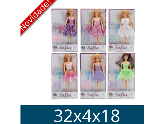 BONECA SOFIA FADA COM ACESSORIOS 116919