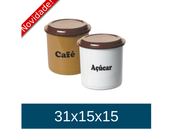 CONJ POTE MANTIMENTO 2 PCS CAFE ACUCAR 412