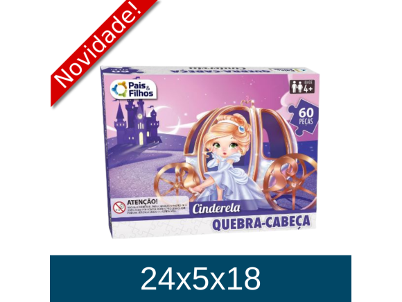 QUEBRA CABEÇA 60 PCS - CINDERELA PREMIUM 2852.1