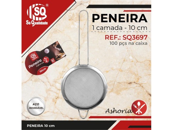 PENEIRA DE INOX 10CM REF. SQ3697