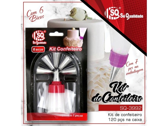 KIT CONFEITEIRO  COM  07PCS  SQ3992