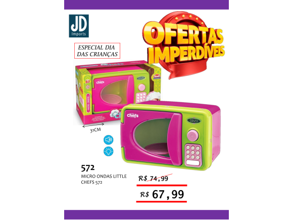 MICRO ONDAS LITTLE CHEFS 572