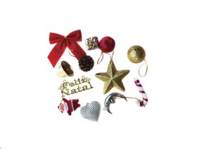 NATAL KIT ENFEITE DE ARVORE DIVERSOS NTA1107