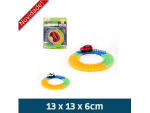 CARRO COM TRILHOS FLUORESCENTES 7631