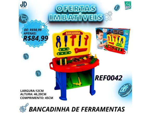 BANCADINHA DE FERRAMENTA DA SUPER TOYS