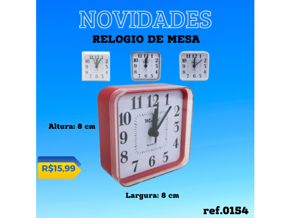 RELOGIO DE MESA 08 CM PL PDB01023