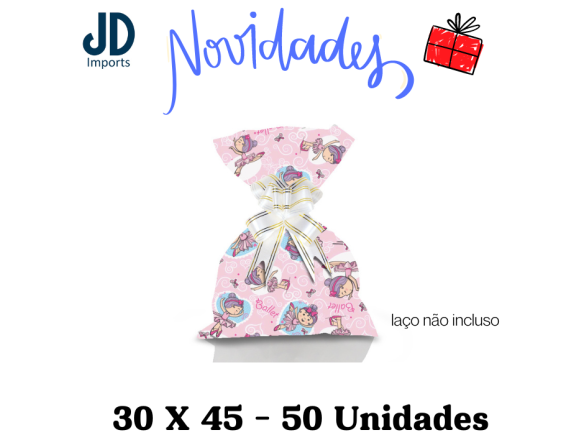 SAQUINHO P/ PRESENTE 30X45 - 50 UN. - 230 BABY BALLET