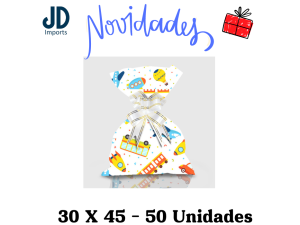SAQUINHO P/ PRESENTE 30X45 - 50 UN. - 227 TRANSPORTES