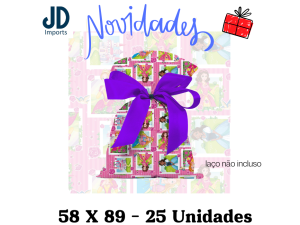 SAQUINHO P/ PRESENTE 58X89 - 25 UN. - 209 PRINCESS