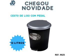 CESTO DE PEDAL 12L RED PP - 69164025