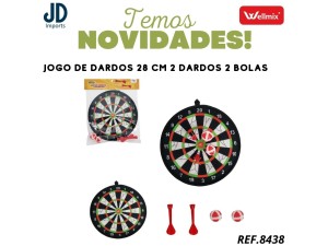 JOGO  DE  DARDOS  28CM  2  BOLAS  WB7629