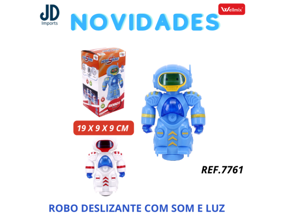 ROBO DESLIZANTE COM SOM E LUZ WB7761