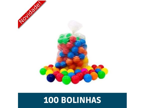 KIT COM 100 BOLINHAS COLORIDAS 220