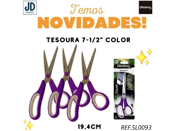 TESOURA 7-1/2 COLOR SL0093