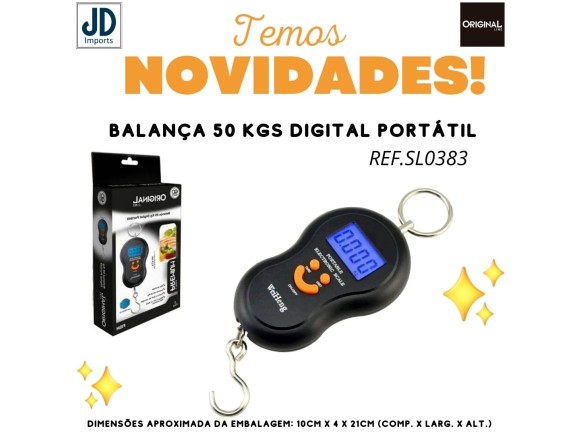 BALANÇA 50KG DIGITAL PORTATIL SL0383