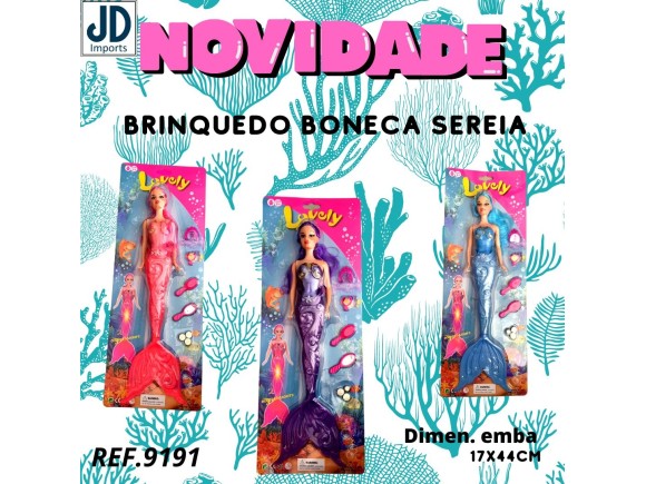 BONECA SEREIA  LOVELY COM LUZ   LY-1991