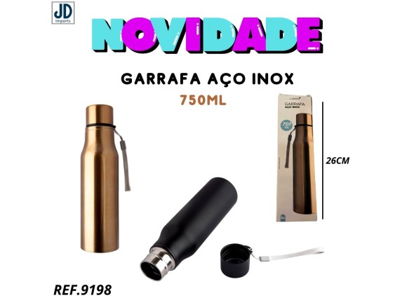 GARRAFA  ACO   INOX   750ML   CB1876