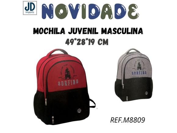 MOCHILA JUVENIL MASCULINA 49*28*19 CM MM9118