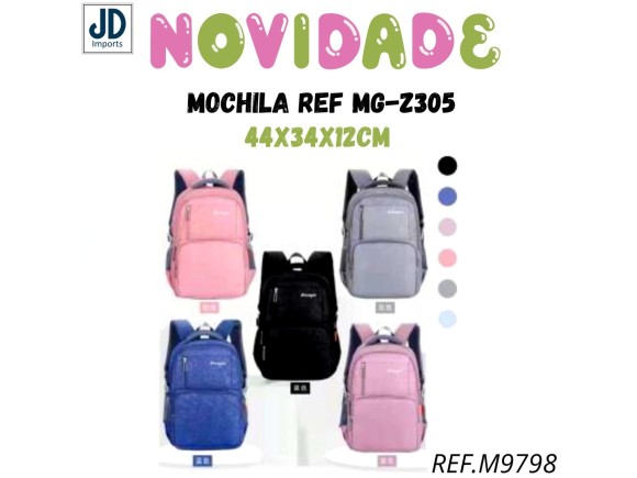 MOCHILA ADULTA COM MATERIAL DE OXFORD COM 3 OPÇOES DE CORES E ALCA REGULAVEL